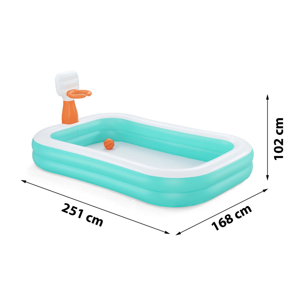 Piscina Bestway DunkN Splash cu Cos Baschet - imagine 2