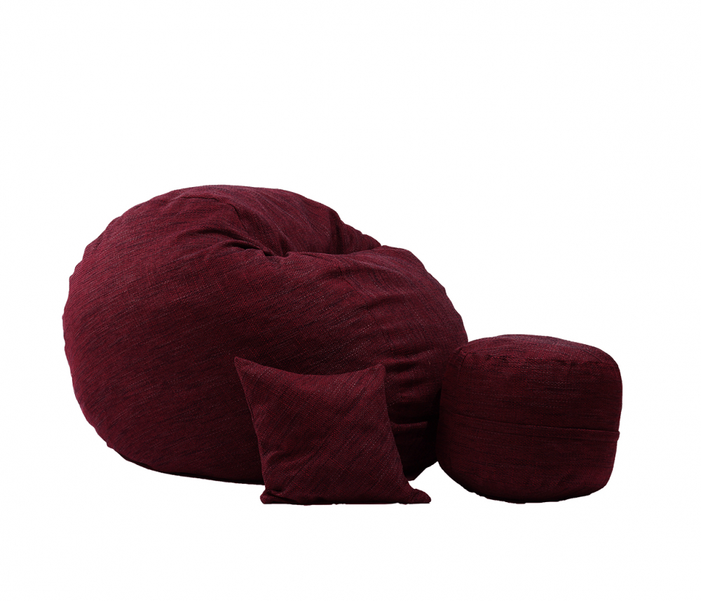 Fotoliu Pufrelax King Size Red Wine - imagine 6