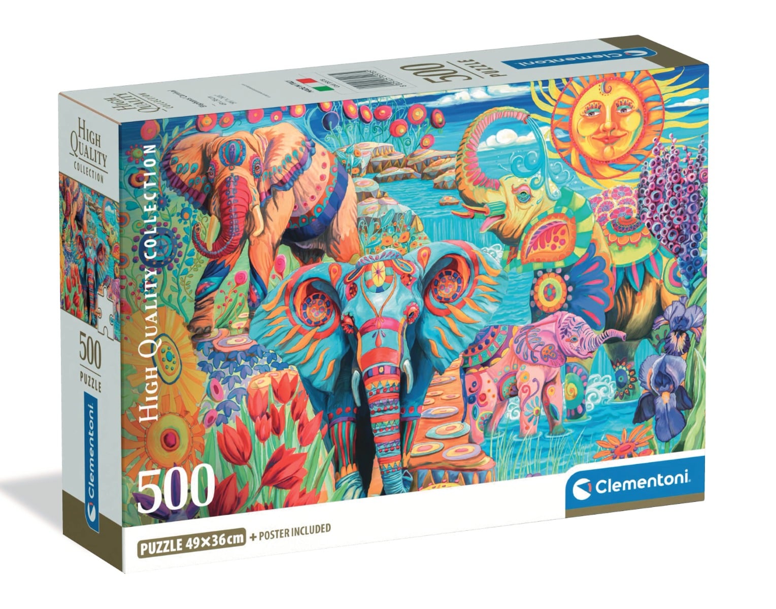Puzzle Clementoni 500 piese Carnavalul Elefantilor