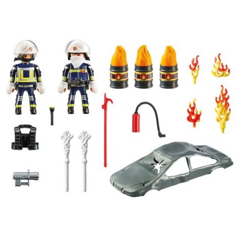 Playmobil Exerciții de Foc - Antrenament Pompieri - imagine 3