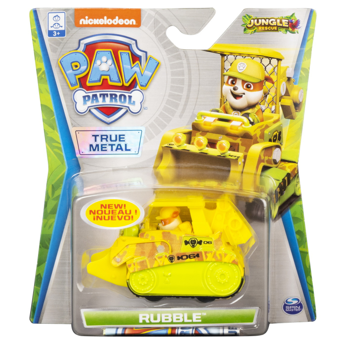 Masinuta Metalica Rubble PAW Patrol Jungle