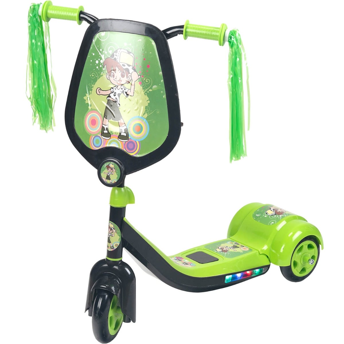 Trotineta Action One Scout Verde cu Lumini