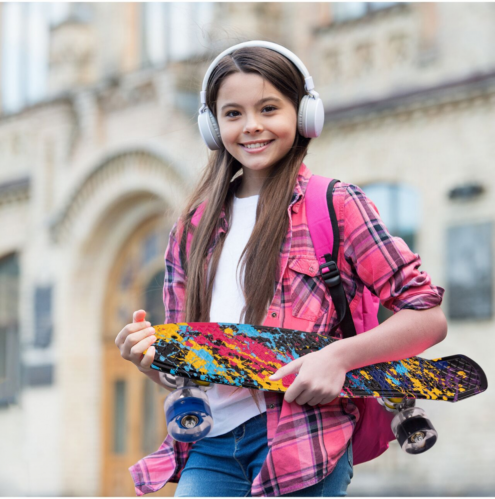 Skateboard Malplay cu LED-uri, 56x15cm - imagine 5