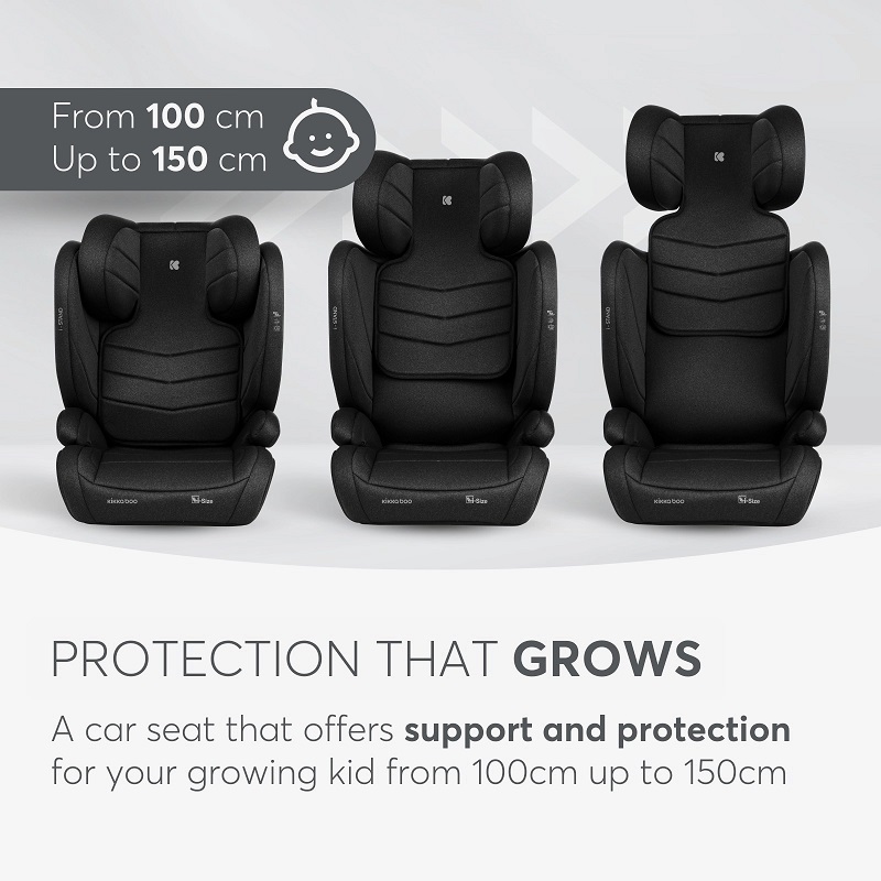 Scaun Auto Kikkaboo i-Stand Isofix, Black - imagine 7