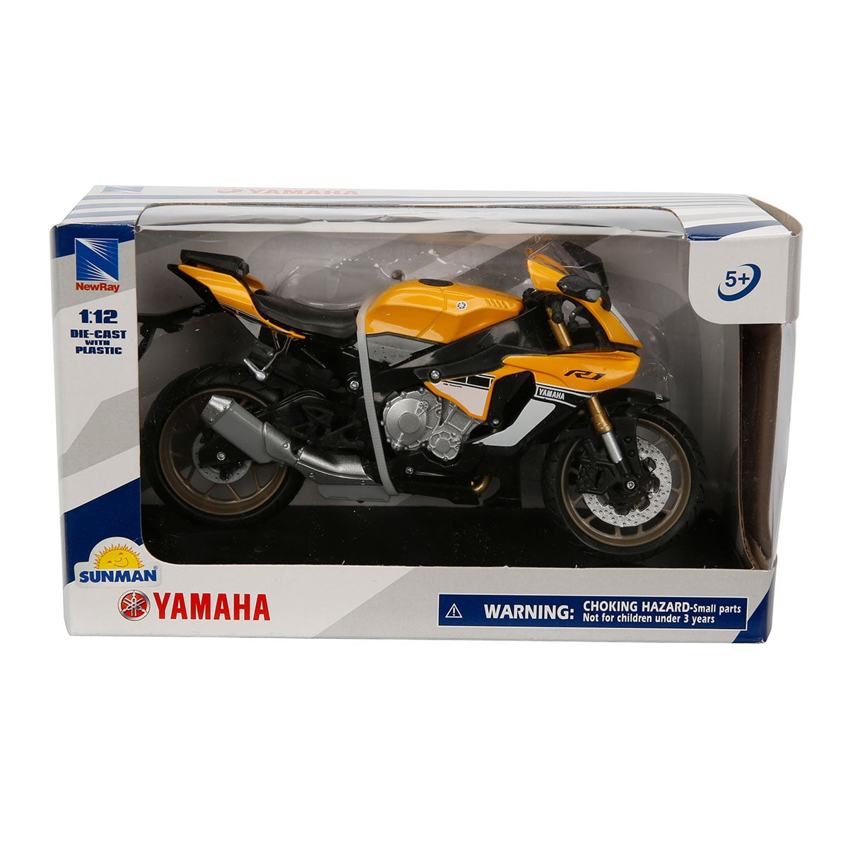 Model Yamaha YZF-R1 New Ray 1:12 Galben