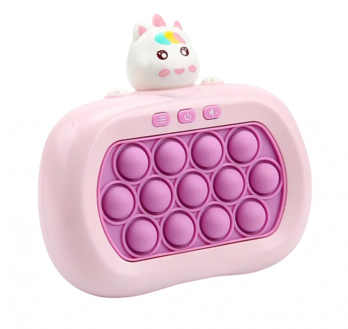 Jucărie Senzorială Pop It Unicornul Roz cu Lumini - Krista