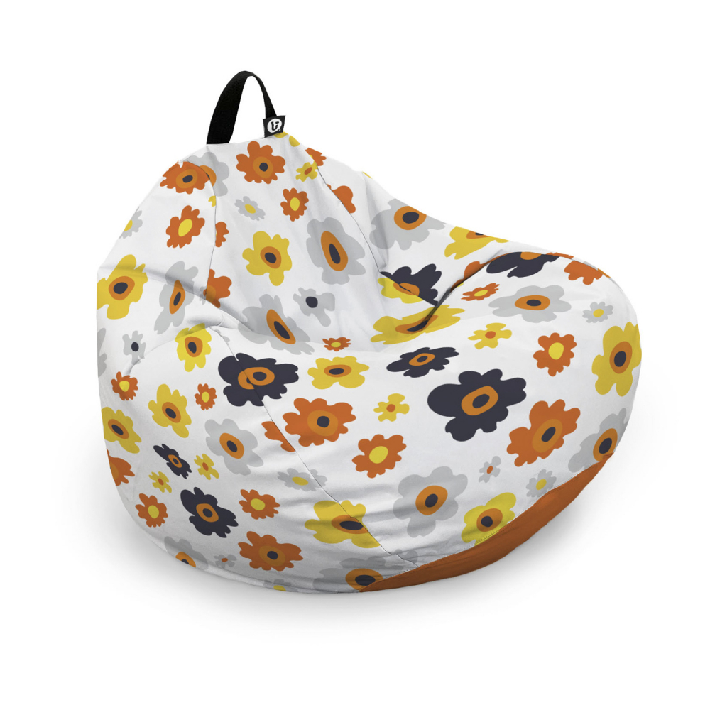 Husa Puf Bean Bag Tip Para Daisy, Alb | Updeco - imagine 6