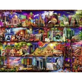 Puzzle Lumea Cărților 2000 piese Ravensburger - imagine 2