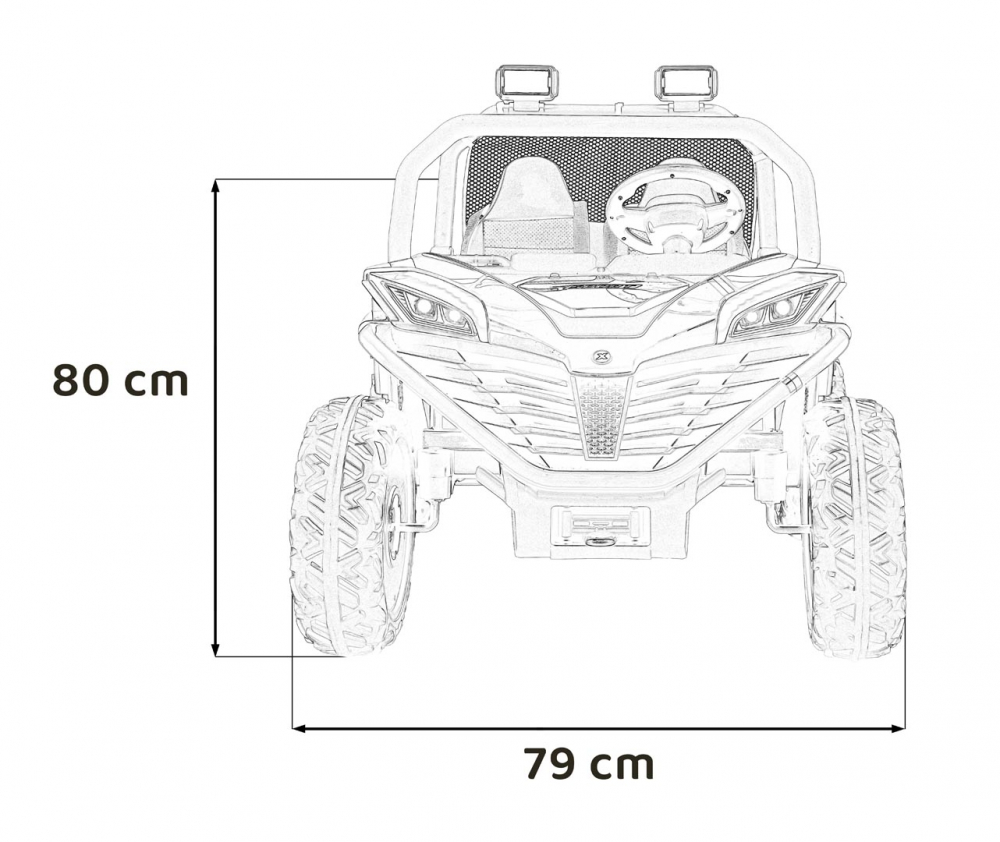 Masinuta Electrica Ramiz Buggy 24V | 2x150W - imagine 6