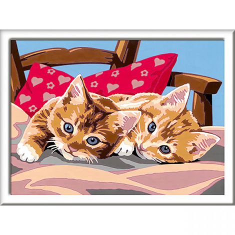 Pictura pe numere Pisicute Ravensburger - imagine 2