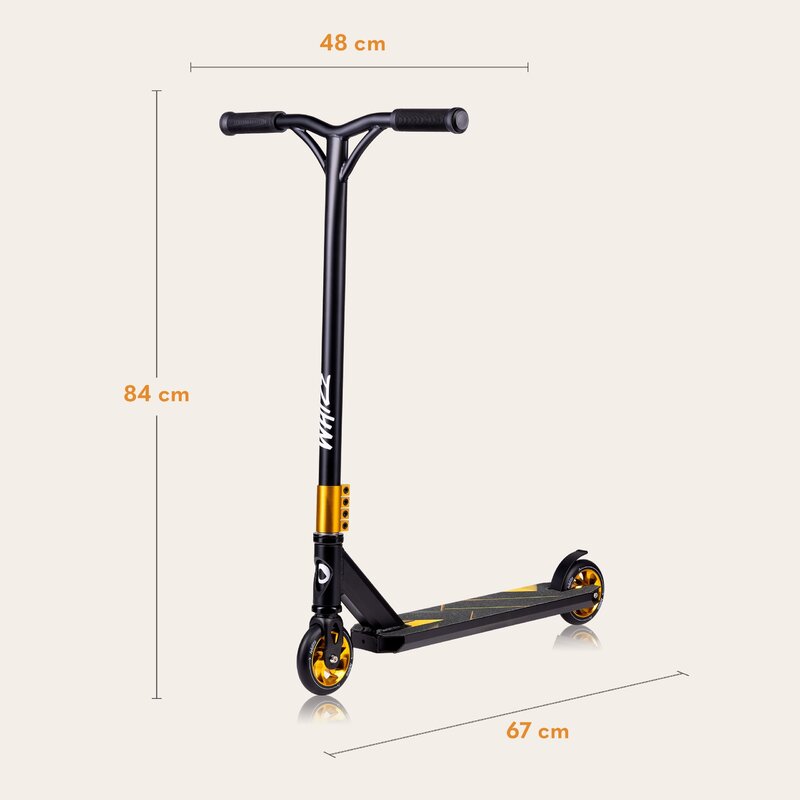 Trotineta Lionelo Whizz Galben-Negru, Profesionala, 3.29kg - imagine 10