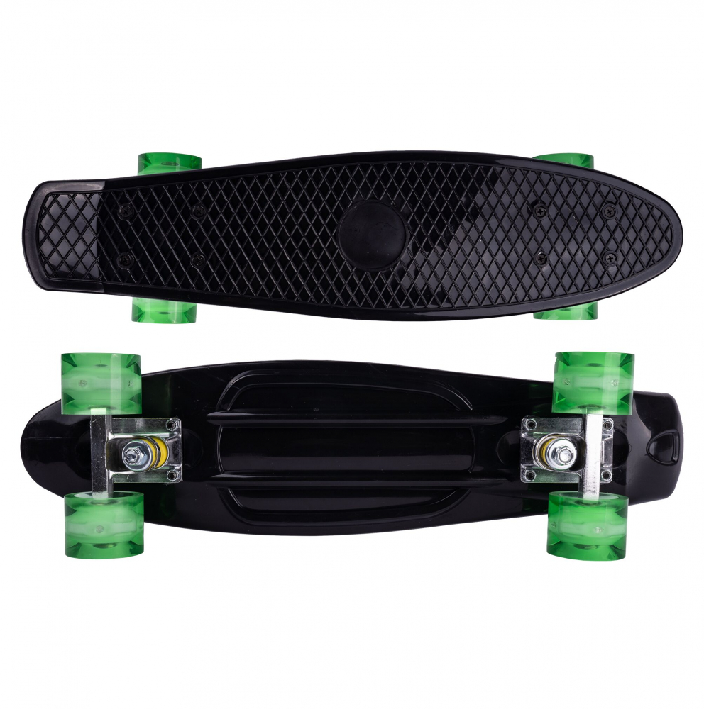 Skateboard Malplay cu LED 56x15cm Negru - imagine 11