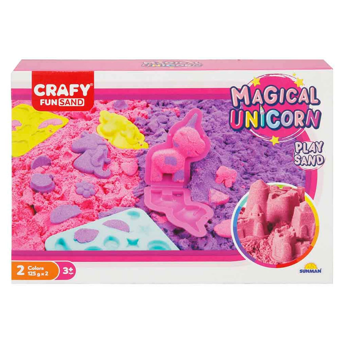 Set Nisip Kinetic Crafy Unicorn 200g