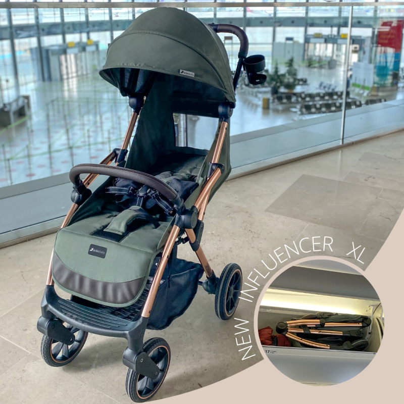 Carucior Leclerc Influencer XL Army Green | Premium - imagine 6