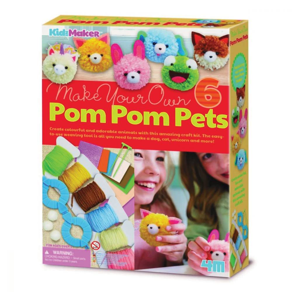 Set Creativ DIY 4M Animăluțe Pom Pom