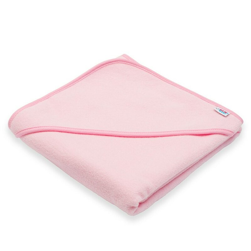 Set Prosop Baie New Baby cu Gluga, Roz - imagine 2