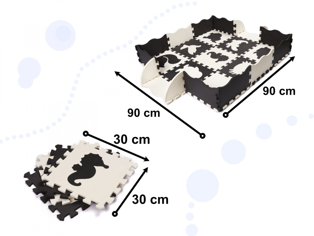 Covoraș Puzzle Spumă 25 Piese Ikonka - imagine 8