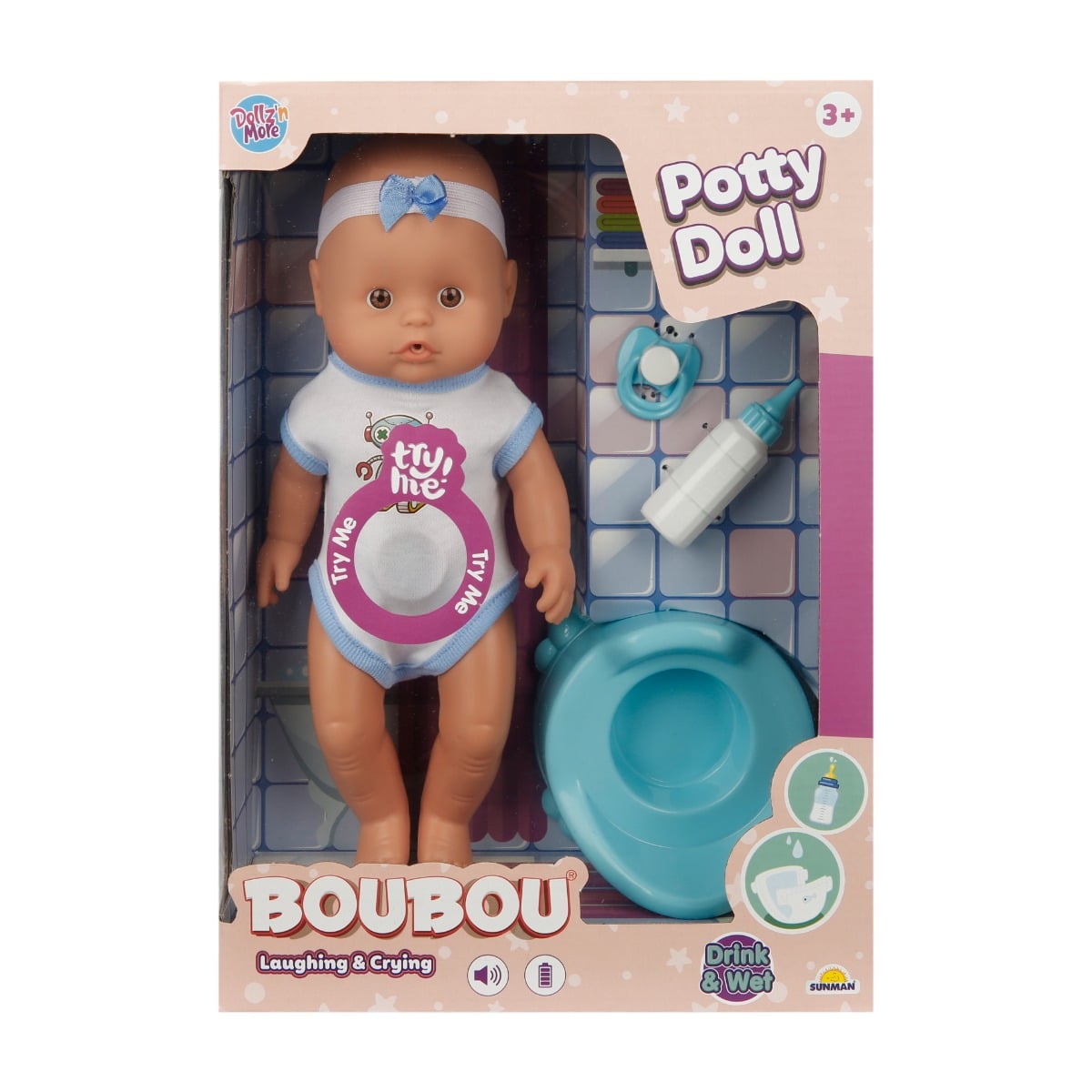 Papusa Bebelus Boubou cu Olita, 30 cm, Dollz n More