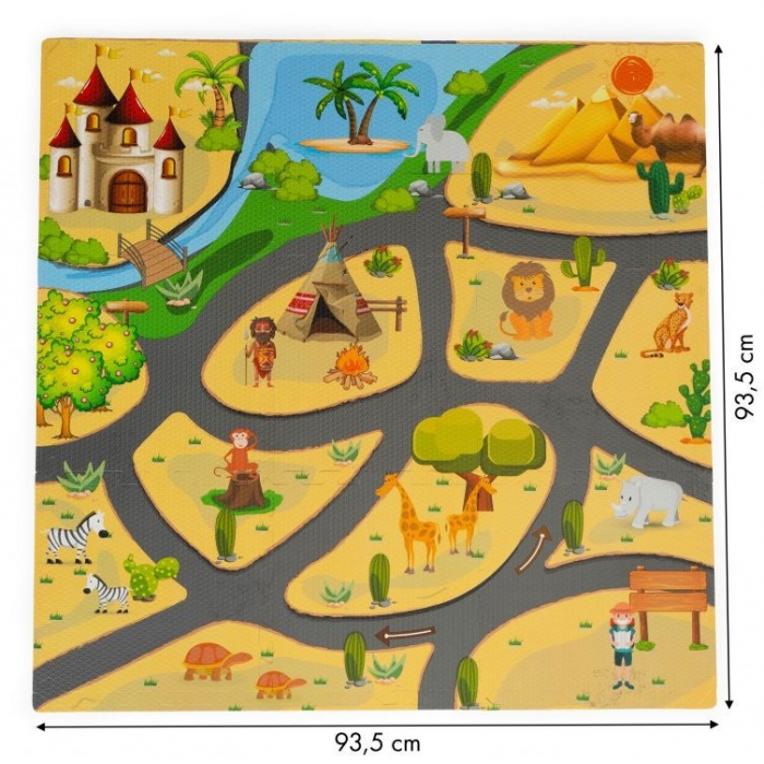 Salteluta Educationala Safari 9 Piese Ecotoys - imagine 3