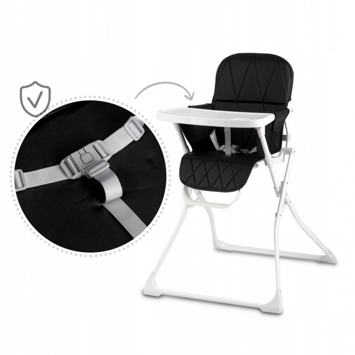 Scaun de masa Ricokids Nuco Negru, Siguranta si Confort - imagine 4