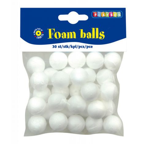 Set 30 Bile Polistiren 2 cm Playbox - Decoratiuni