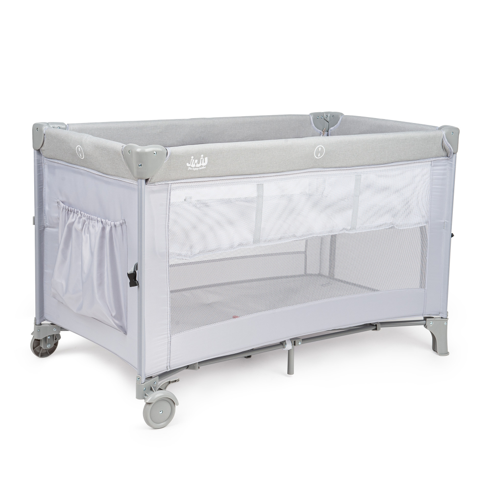 Patut pliant 2 nivele Juju DreamyCloud Grey