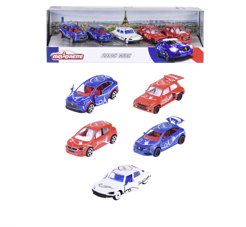 Majorette French Touch Set 5 Masinute Metalice 1:64