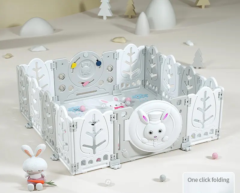 Gardulet joaca Nichiduta Garden Bunny Grey 200x155cm