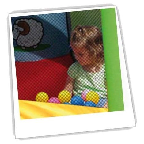 Castel Gonflabil Happy Hop cu Tobogan si Bile - imagine 6
