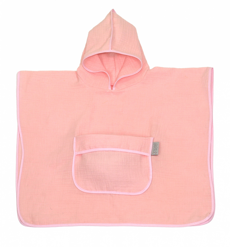 Prosop Poncho Amy Bumbac Muselină cu Glugă - imagine 2