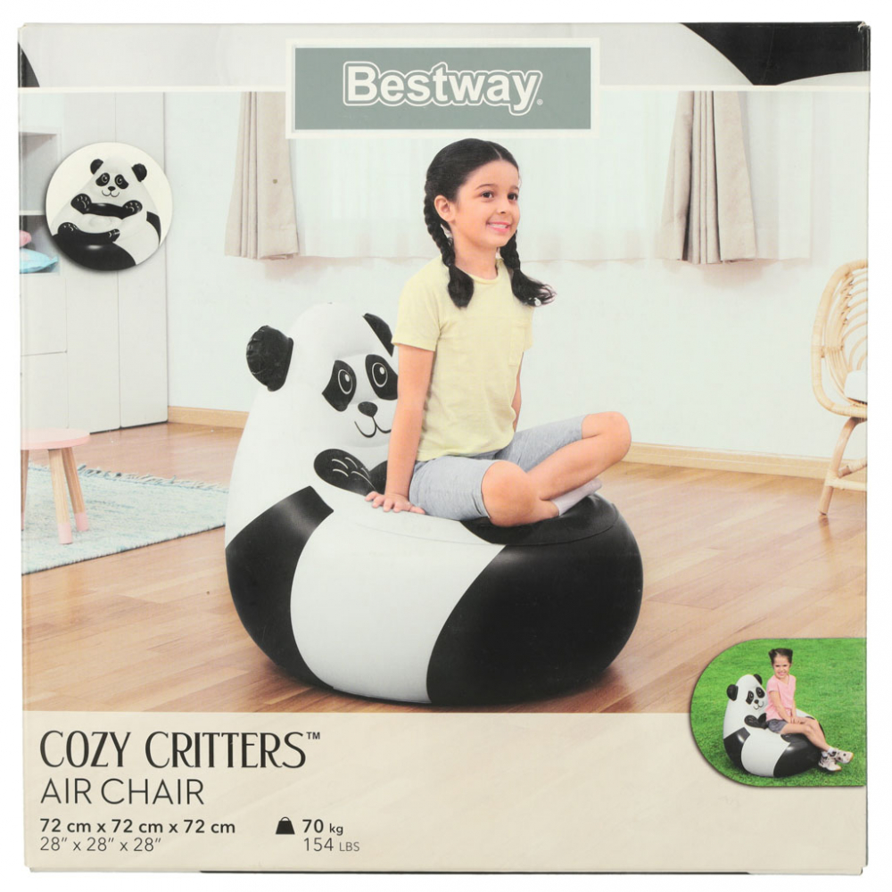 Fotoliu gonflabil Panda Bestway, 72x64 cm - imagine 5