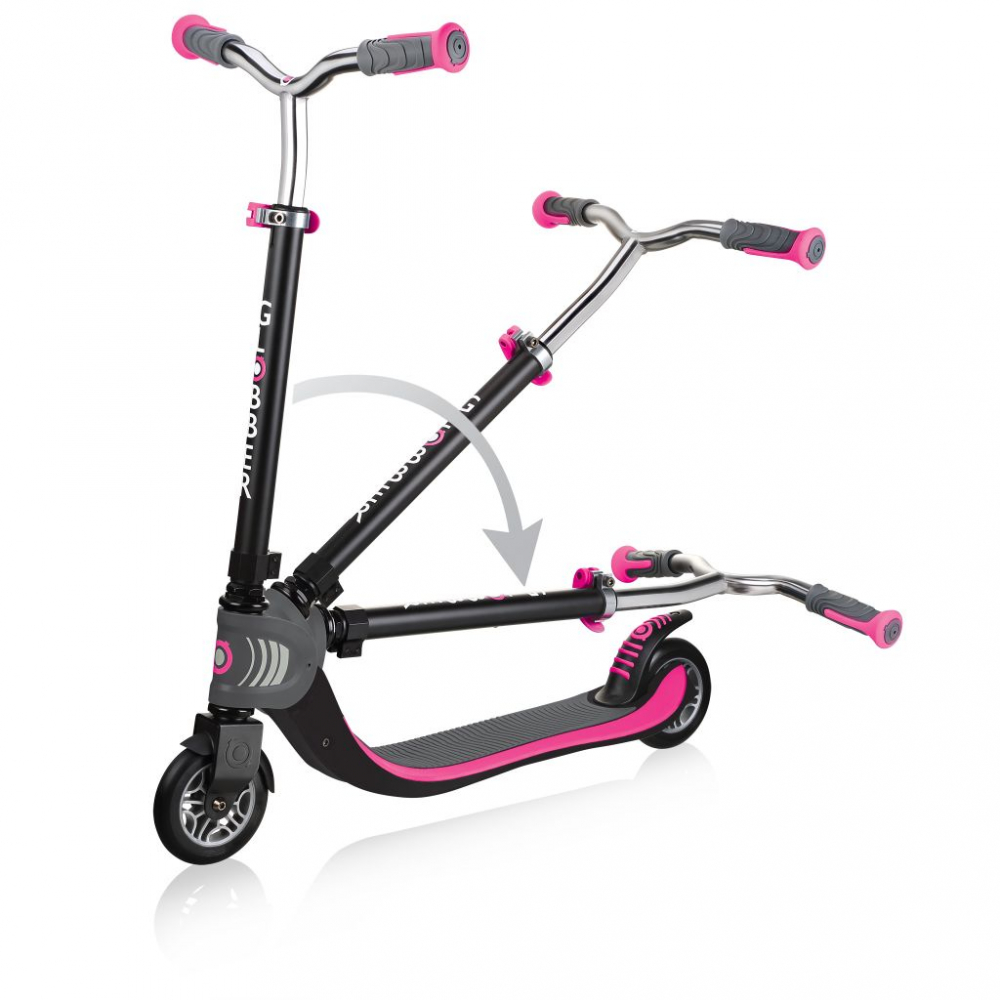Globber Flow 125 Roz Trotineta Pliabila Adulti - imagine 3