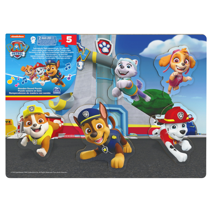 Puzzle Paw Patrol Lemn cu Sunete - Jocuri Copii