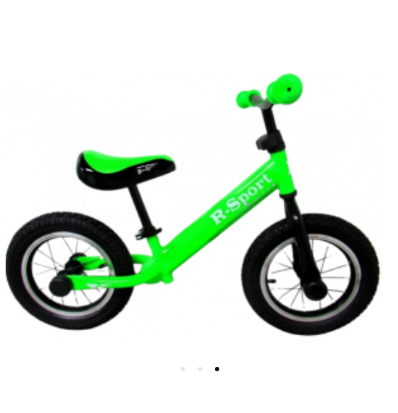 Bicicleta R-Sport verde | Învață echilibrul