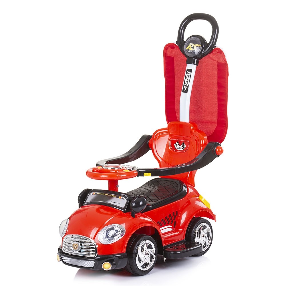 Masinuta Chipolino Super Car Rosie cu Maner - imagine 4