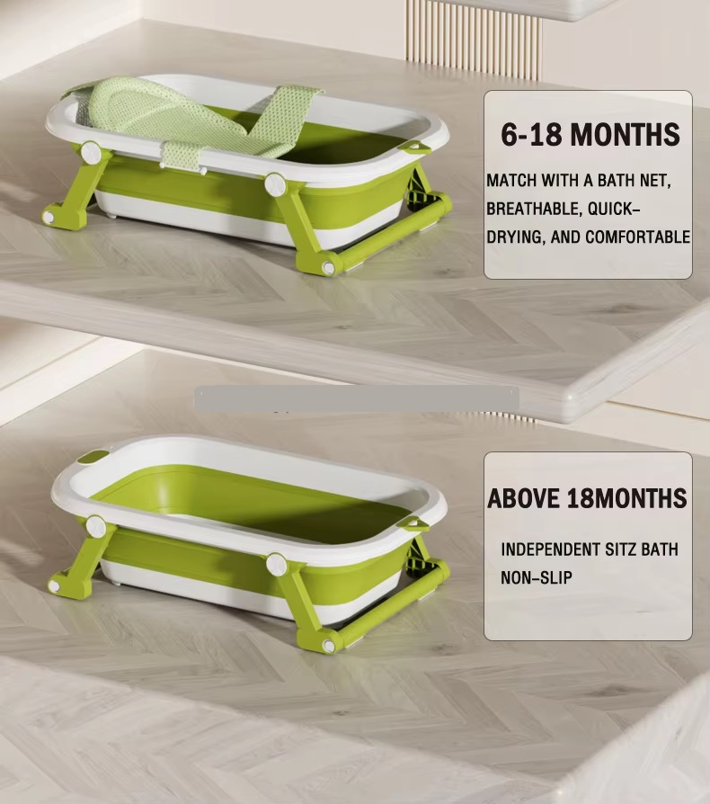 Cadita Pliabila Little Mom cu Termometru - imagine 2