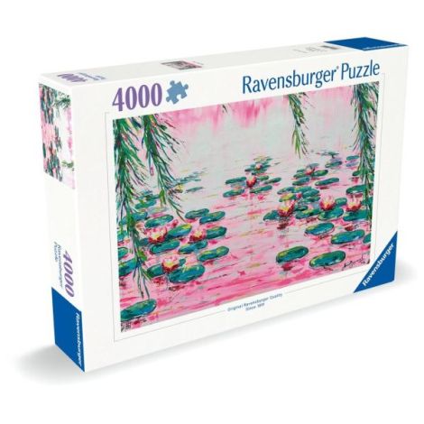 Puzzle 4000 piese Nuferi Roz - Ravensburger - imagine 2
