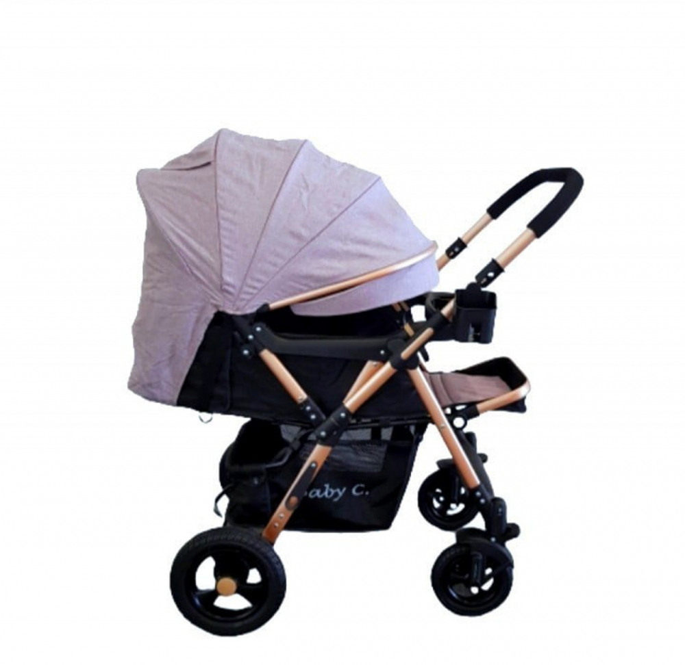 Baby Care PRO 511 Carucior Gri cu Geanta Inclusa - imagine 3