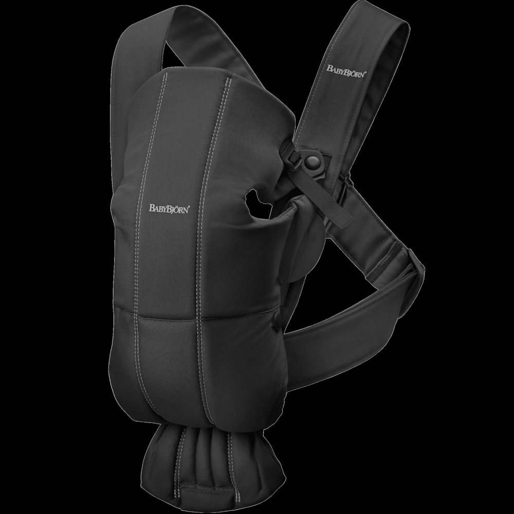 Marsupiu BabyBjorn Mini Black, Anatomic - imagine 3