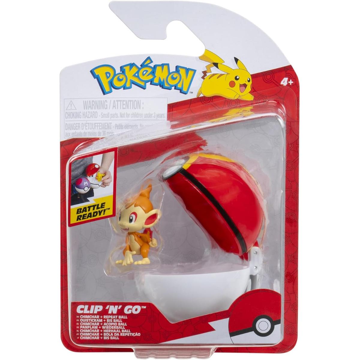 Pokemon Clip N Go Chimchar - Jucărie Colecție