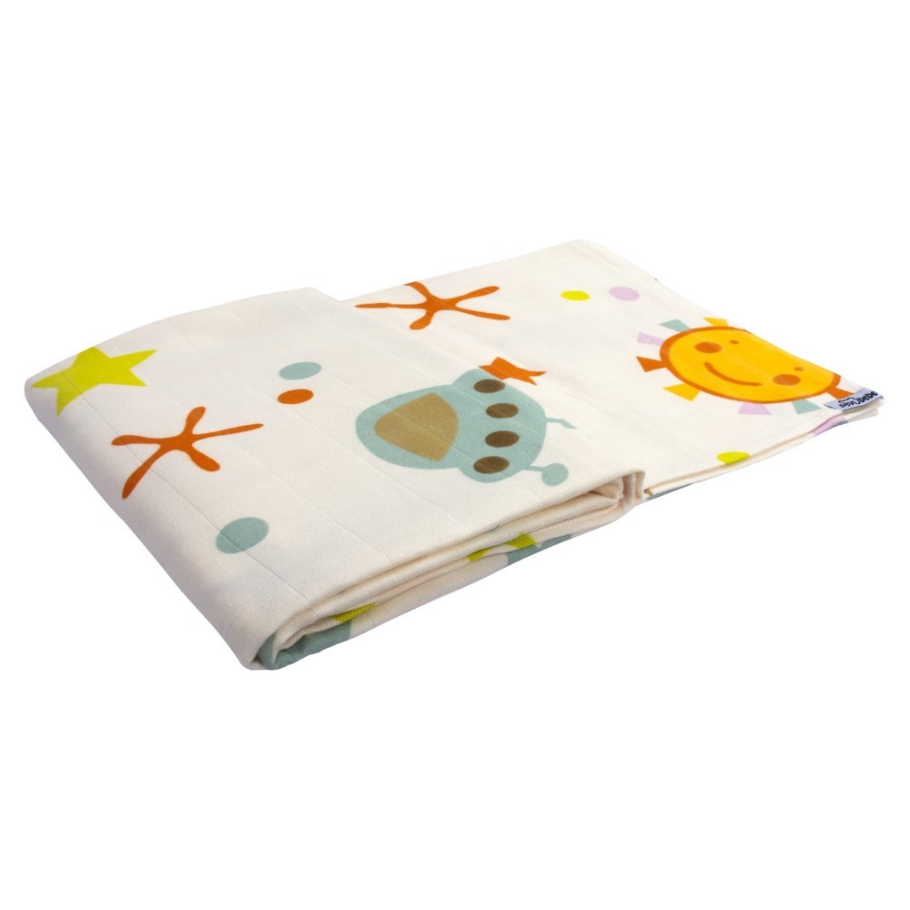 Scutec Muselina SeviBebe 100x100 cm Bumbac Organic - imagine 3