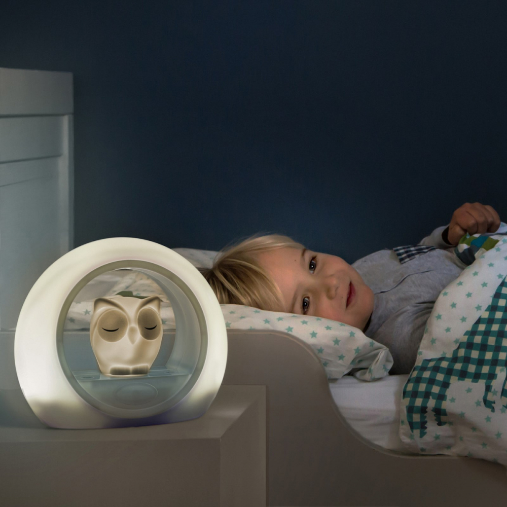 Lampa de veghe Zazu Kids Lou Taupe, cu senzor sunet - imagine 3