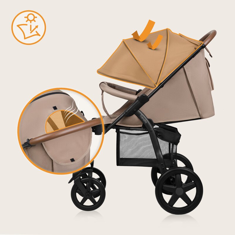 Carucior Lionelo Annet Plus, Sport, 0-22 Kg, Bej