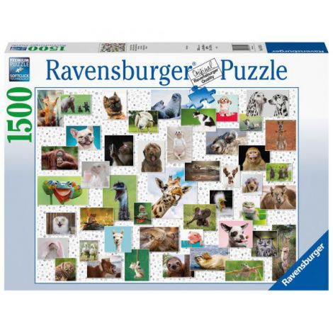 Puzzle Colaj Animale, 1500 piese, Ravensburger