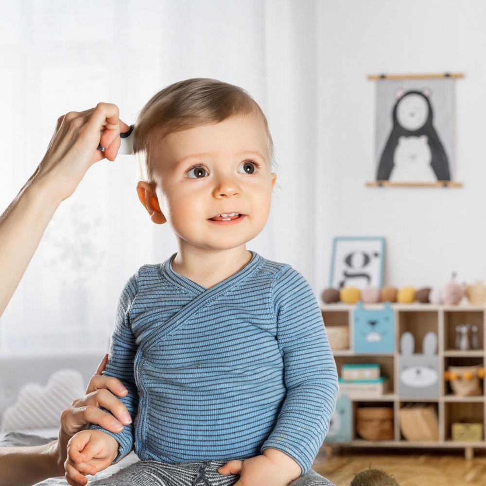 Set Perie și Pieptene Reer BabyCare Păr Natural - imagine 3