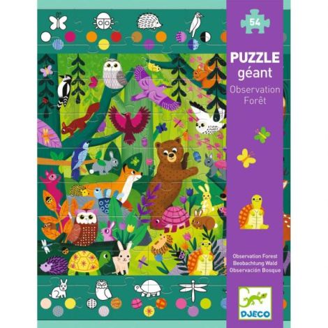 Puzzle Djeco Aventuri în Pădure 54 piese - imagine 2