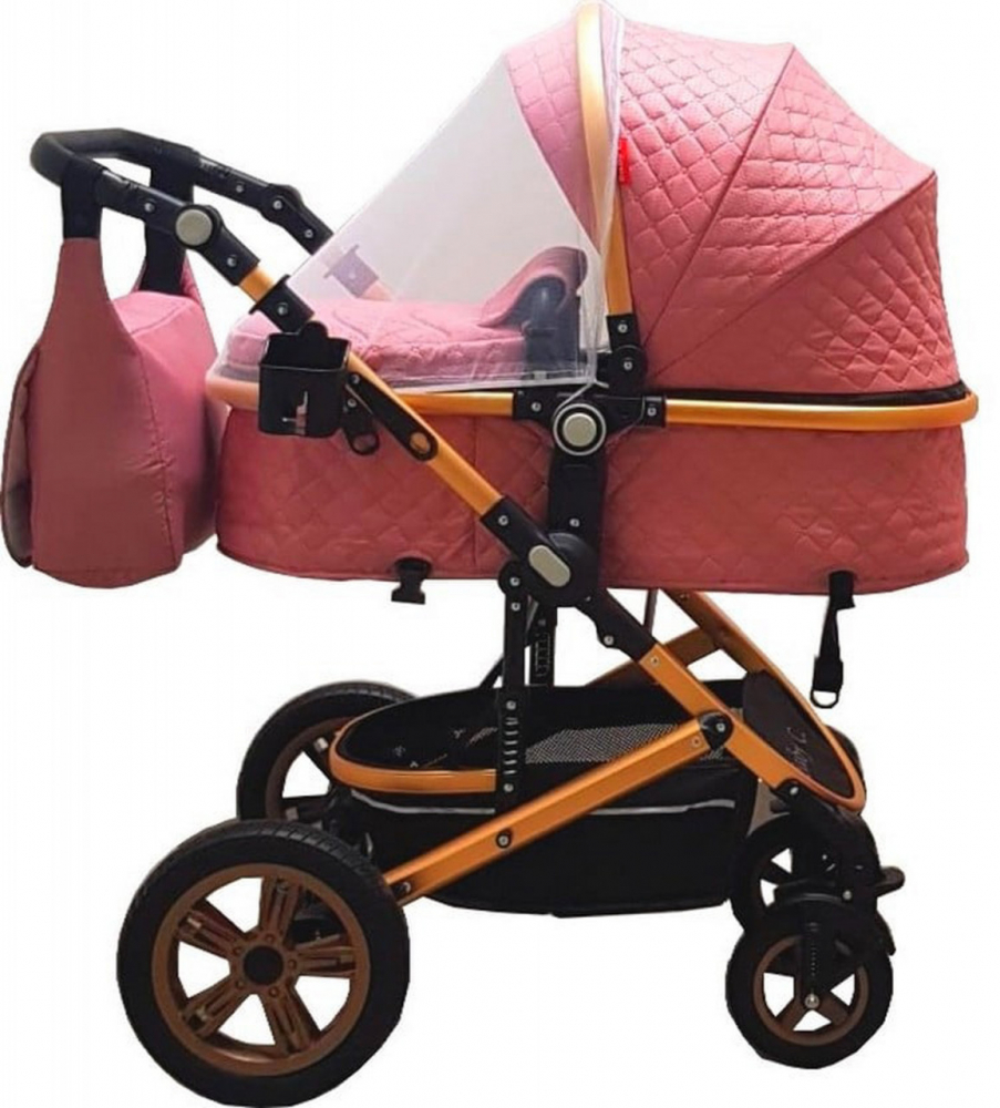 Baby Care Pro 530 Roz - Carucior Transformabil 3 in 1