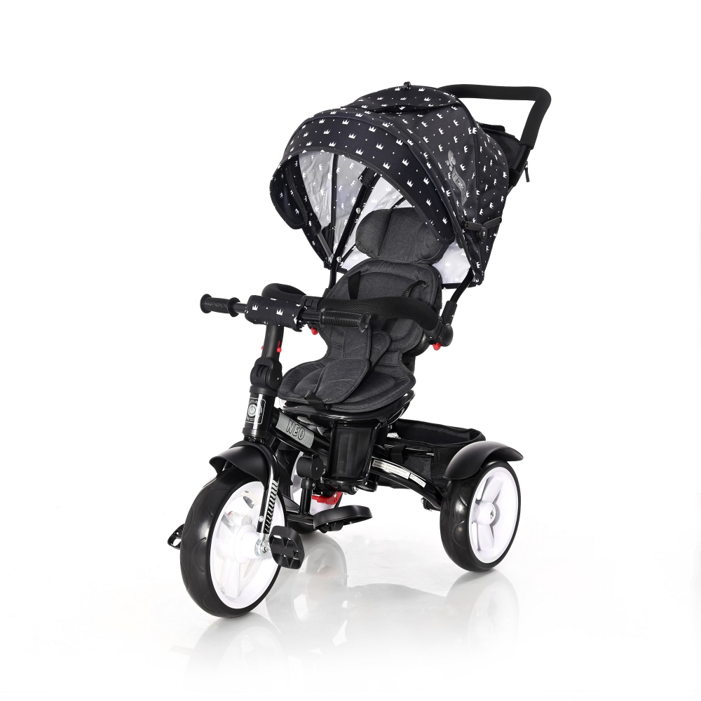 Tricicleta Lorelli 4in1 Neo Black Crowns - imagine 3