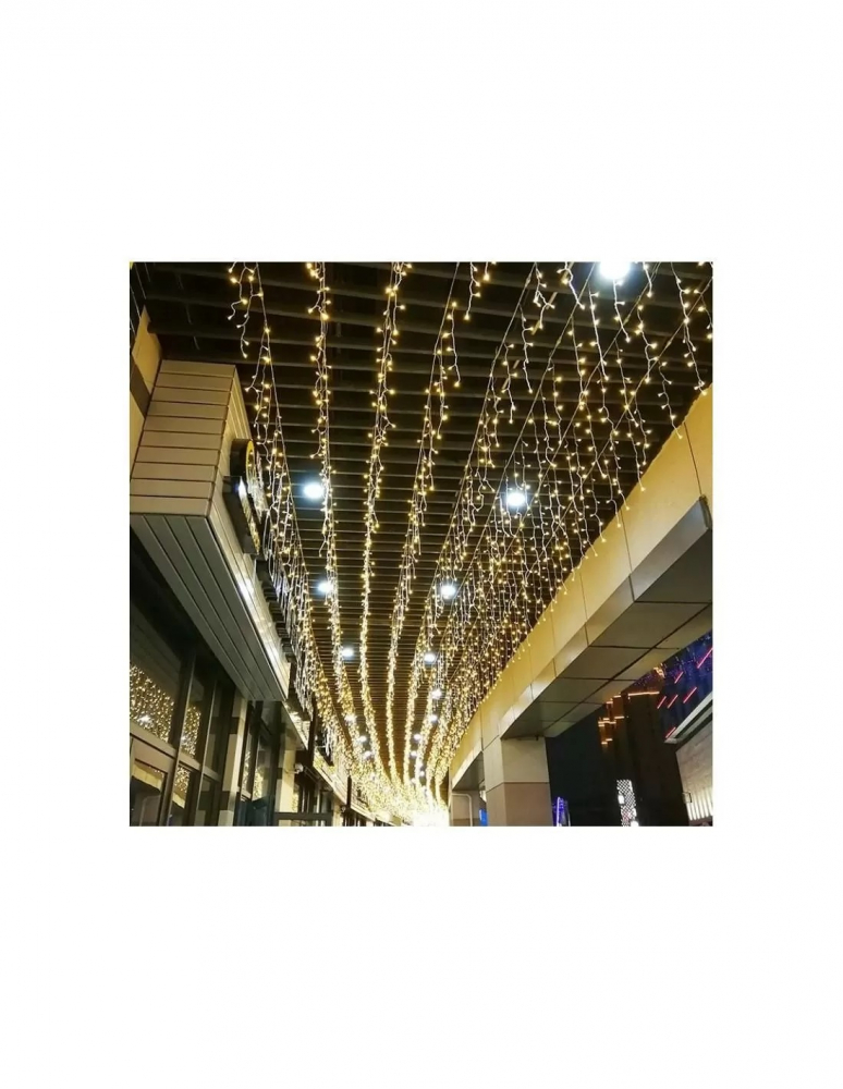Perdea LED Albastră Crăciun Gimi Gym, 5 m x 1 m, 240 LED-uri