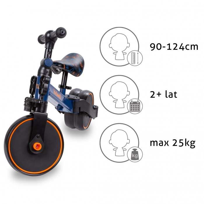 Tricicleta Kidwell Pico 3 in 1 cu Pedale - imagine 5